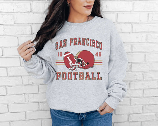 Football Crewneck Sweatshirt