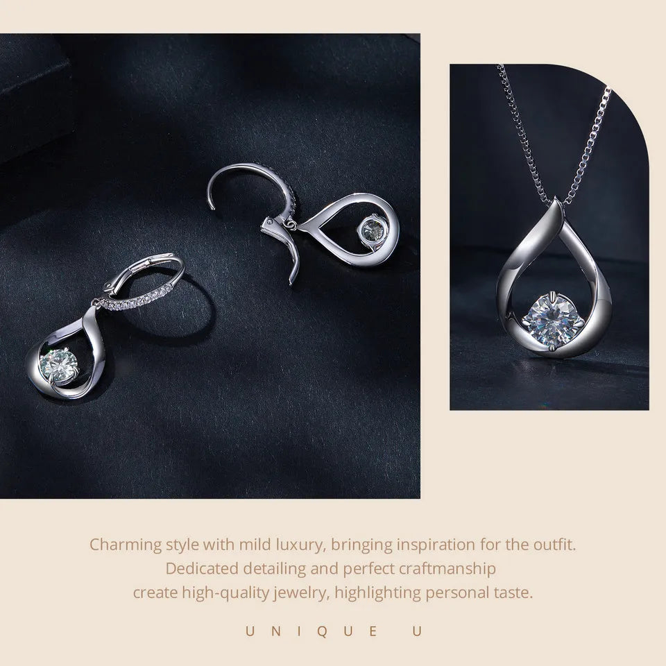 925 Sterling Silver Wedding Bridal Jewelry Set