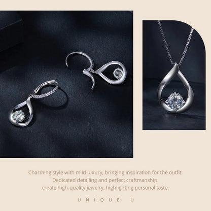925 Sterling Silver Wedding Bridal Jewelry Set
