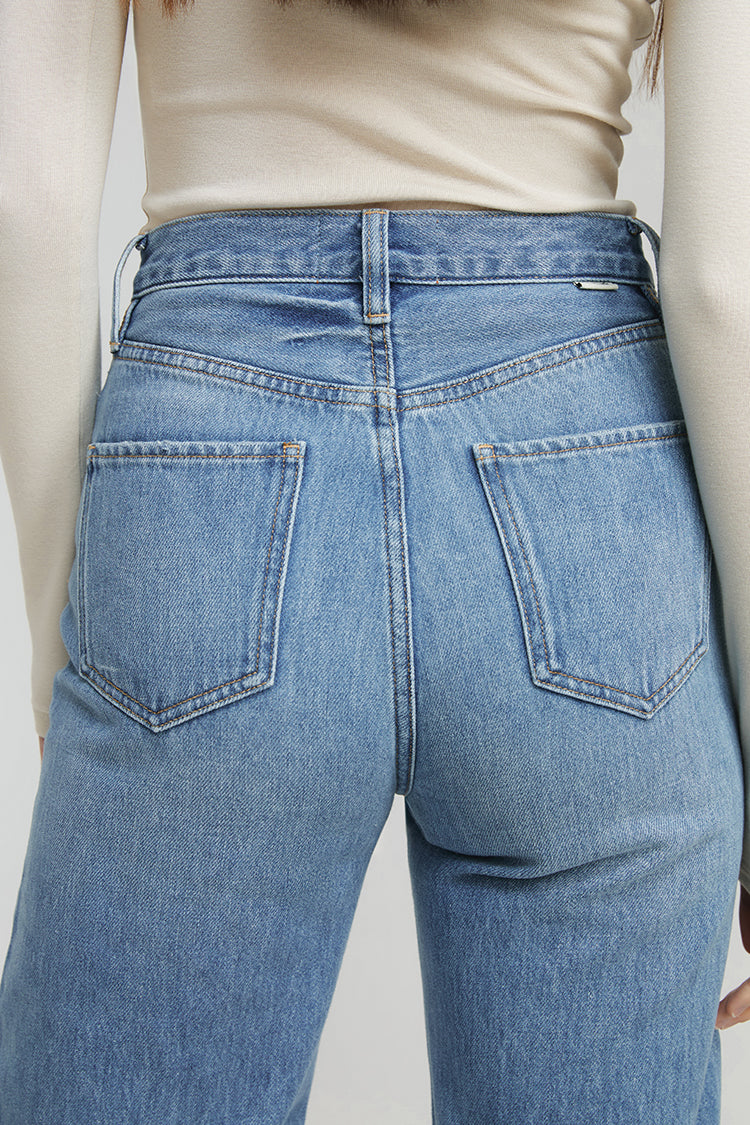 Relaxed Wide Leg Jeans