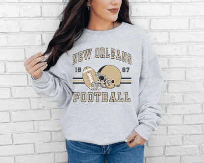 Football Crewneck Sweatshirt