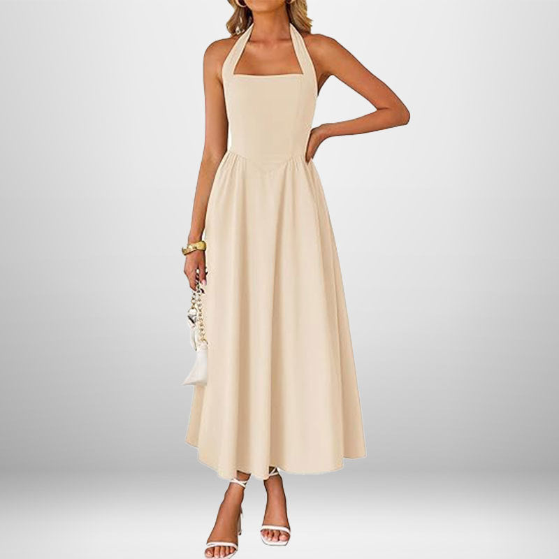 Melanie in the Sun Halter Dress