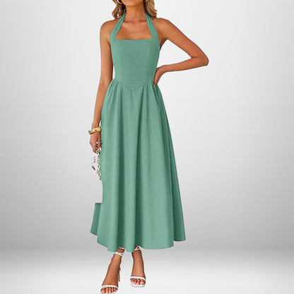 Melanie in the Sun Halter Dress