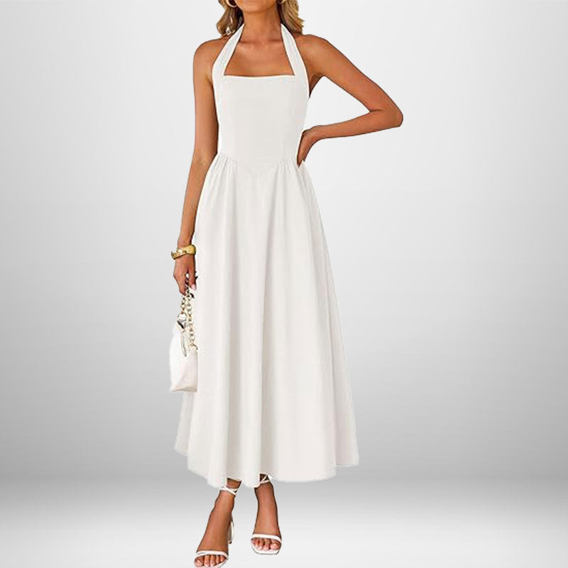 Melanie in the Sun Halter Dress