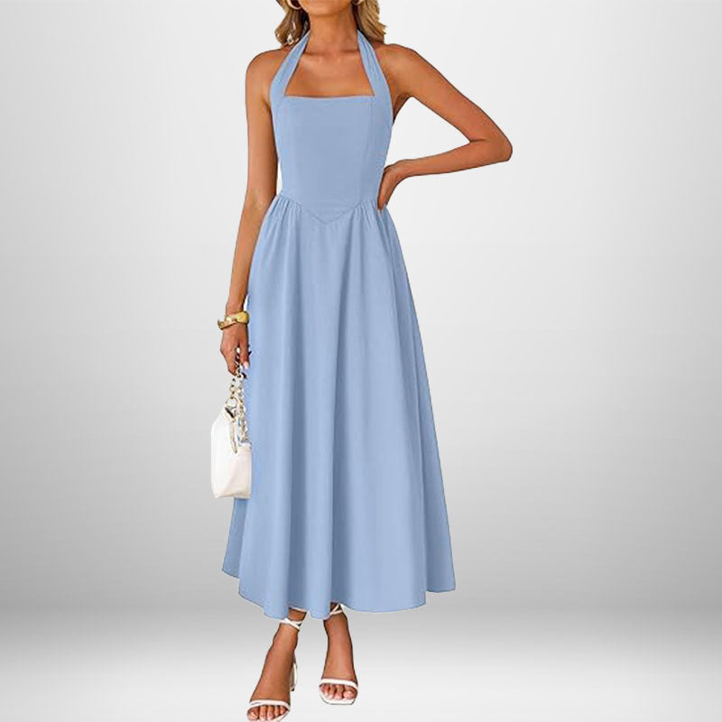 Melanie in the Sun Halter Dress