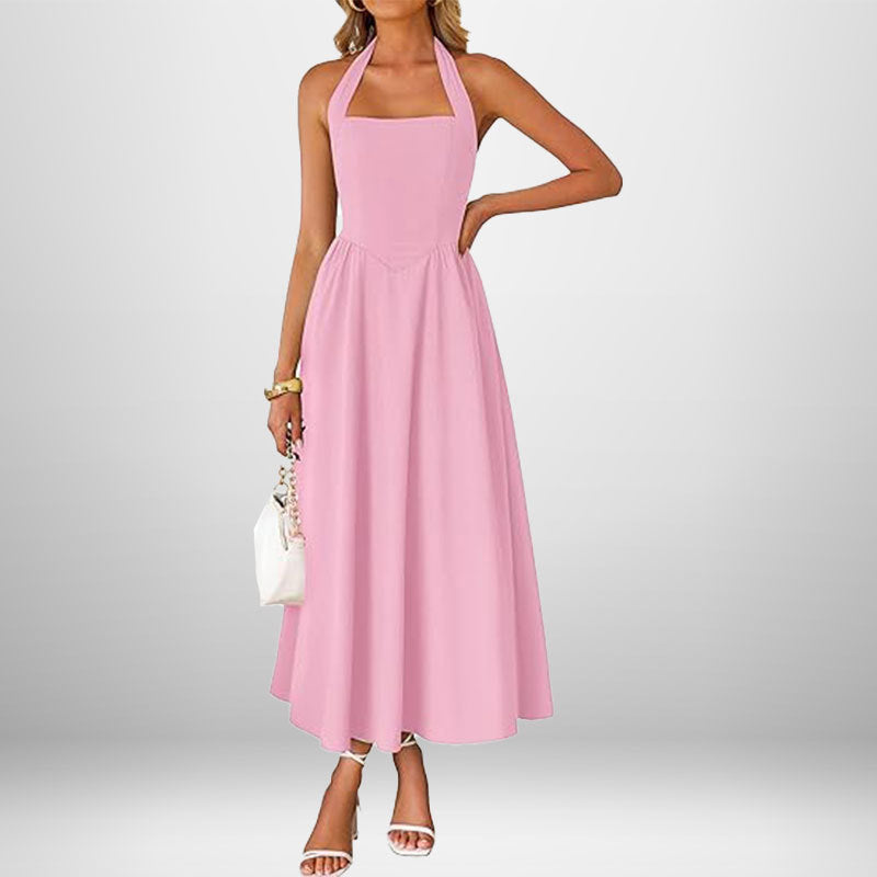 Melanie in the Sun Halter Dress