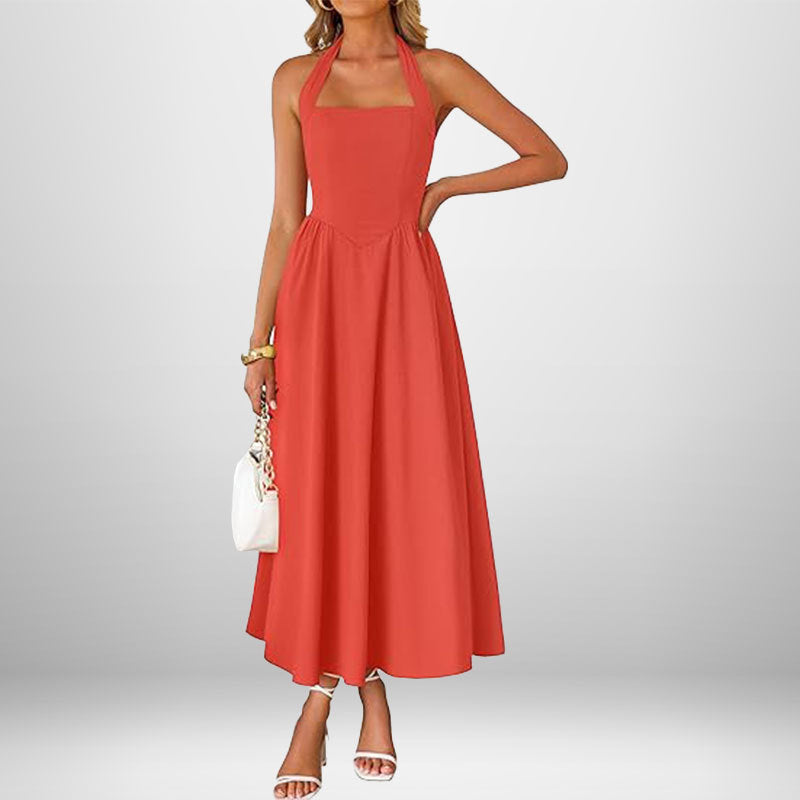Melanie in the Sun Halter Dress