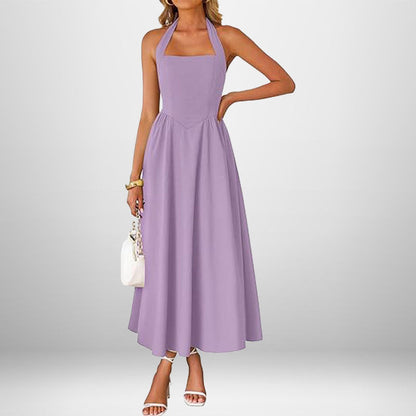 Melanie in the Sun Halter Dress