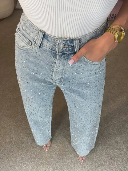 Diamond Detail Jeans