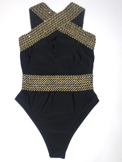 Women's Cross Strap One-Piece Suit