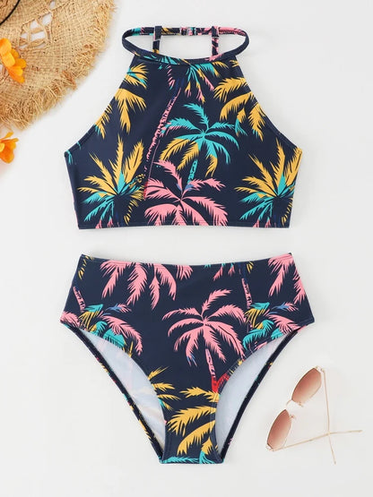 Tropical Two Piece Swimsuit