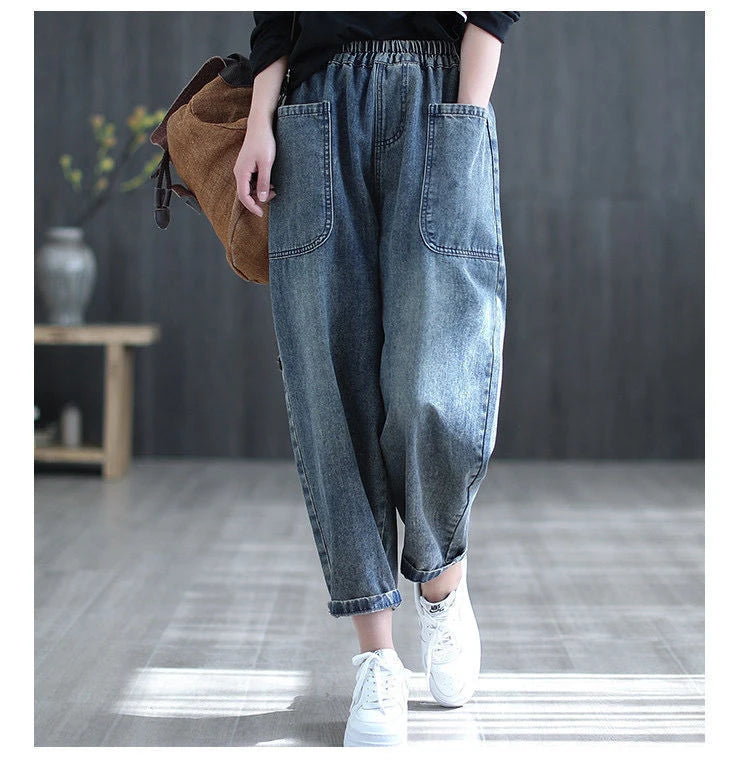 Front Pocket Baggy Jeans