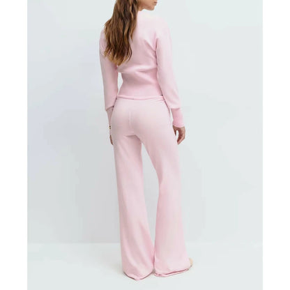 Women Two Piece Knitwear Outfit