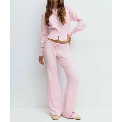 Women Two Piece Knitwear Outfit