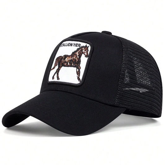 Horse Embroidery Baseball Cap
