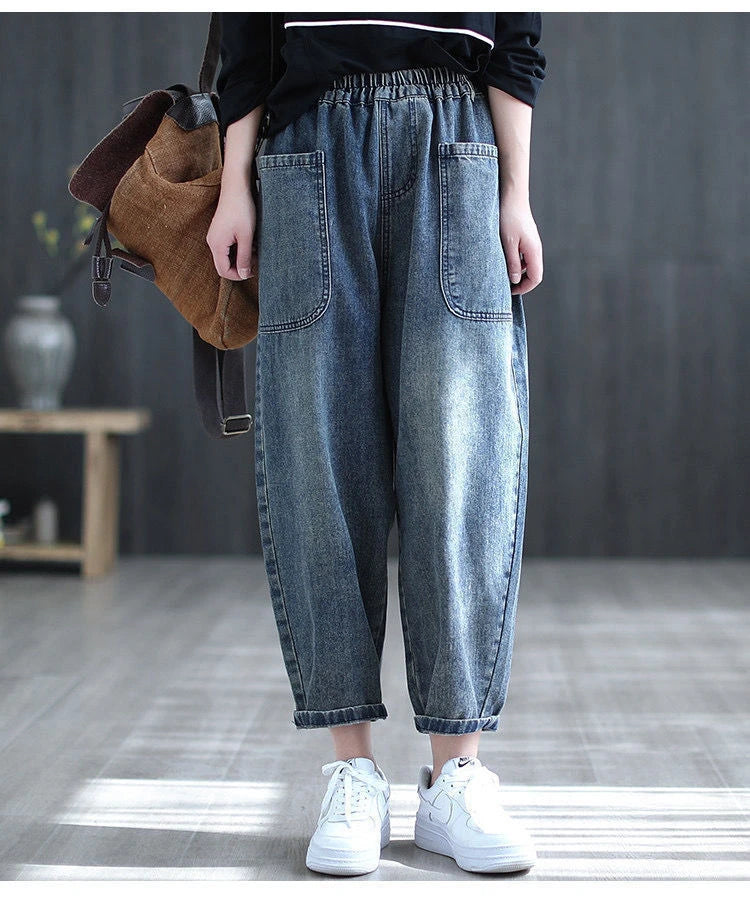 Front Pocket Baggy Jeans