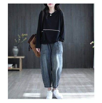 Front Pocket Baggy Jeans