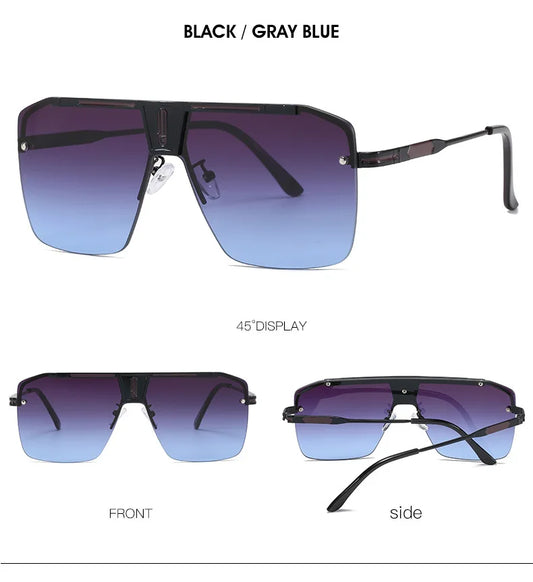 Vintage Oversized Rimless Sunglasses