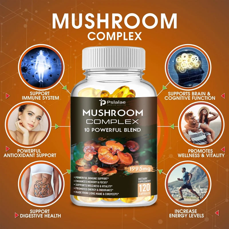 Mushroom Complex Capsules Support Immune System