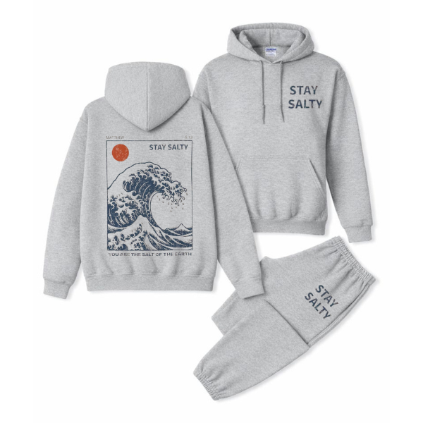 Stay Salty Sweatshirt Hoodie Set