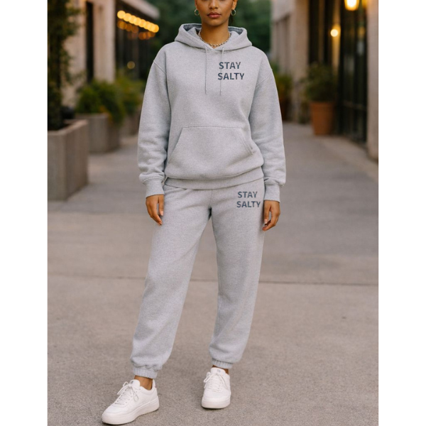 Stay Salty Sweatshirt Hoodie Set