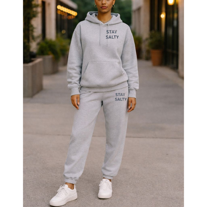 Stay Salty Sweatshirt Hoodie Set