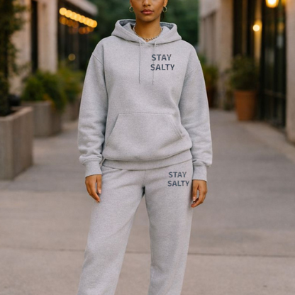 Stay Salty Sweatshirt Hoodie Set