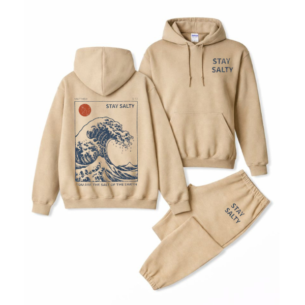 Stay Salty Sweatshirt Hoodie Set