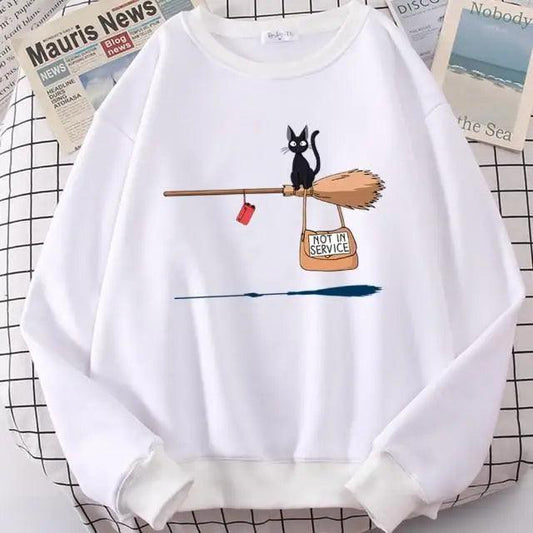 Cat Not In Service Sweatshirt