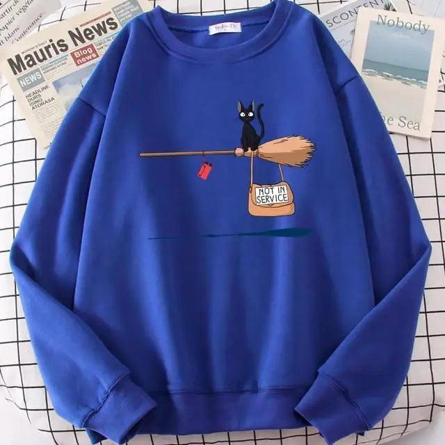 Cat Not In Service Sweatshirt