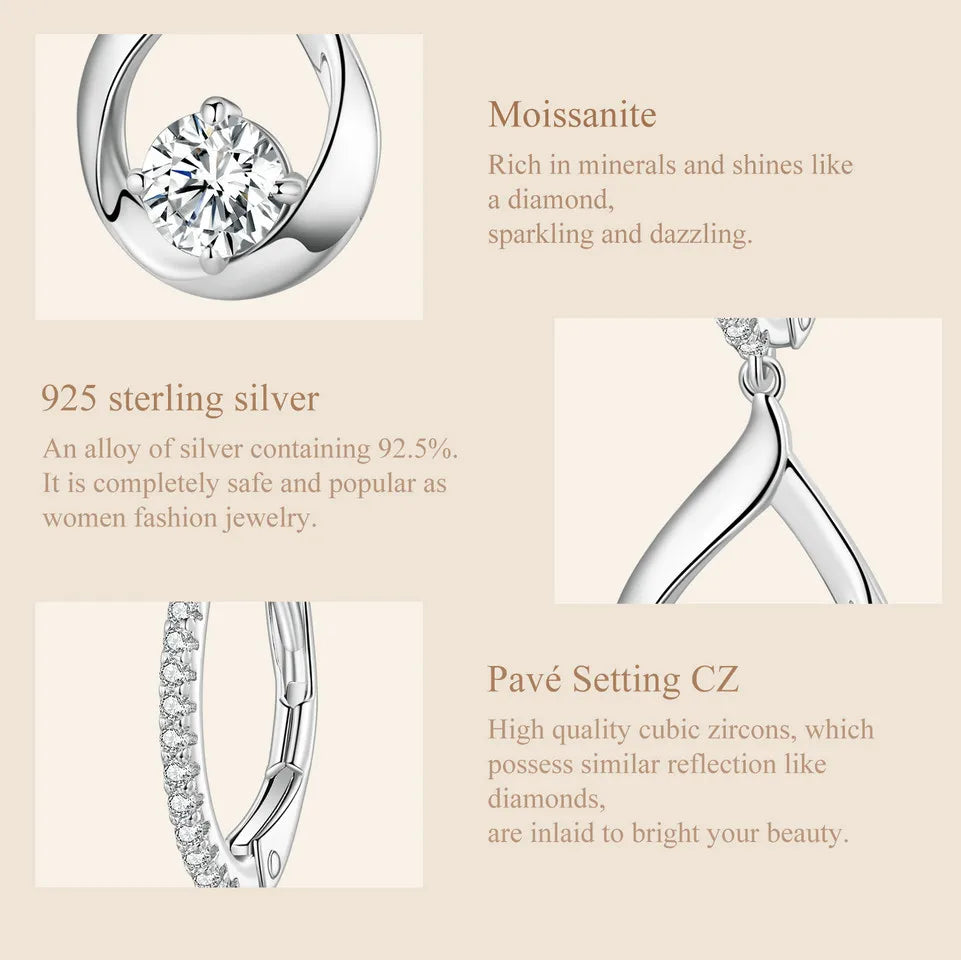 925 Sterling Silver Wedding Bridal Jewelry Set